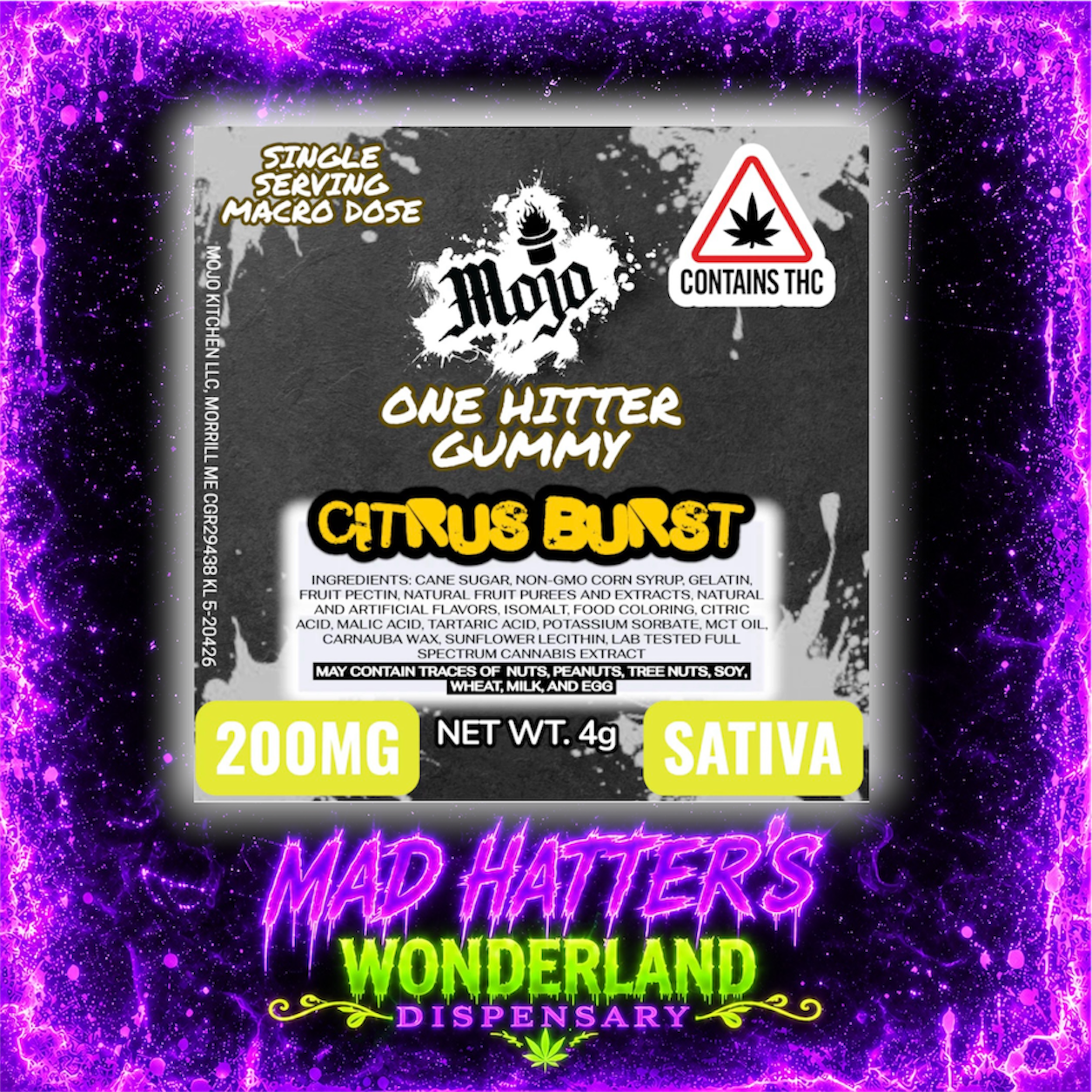 200mg Citrus Burst One Hitter